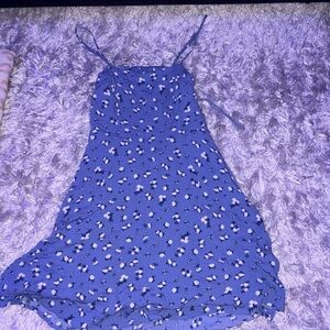 Garage Blue Floral Mini Dress